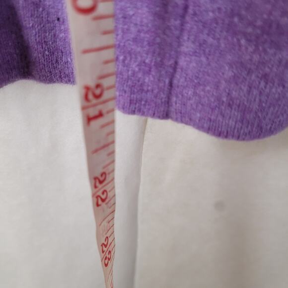 J.Crew Teddie purple wool long sleeve sweater women's size large - Picture 6 of 6
